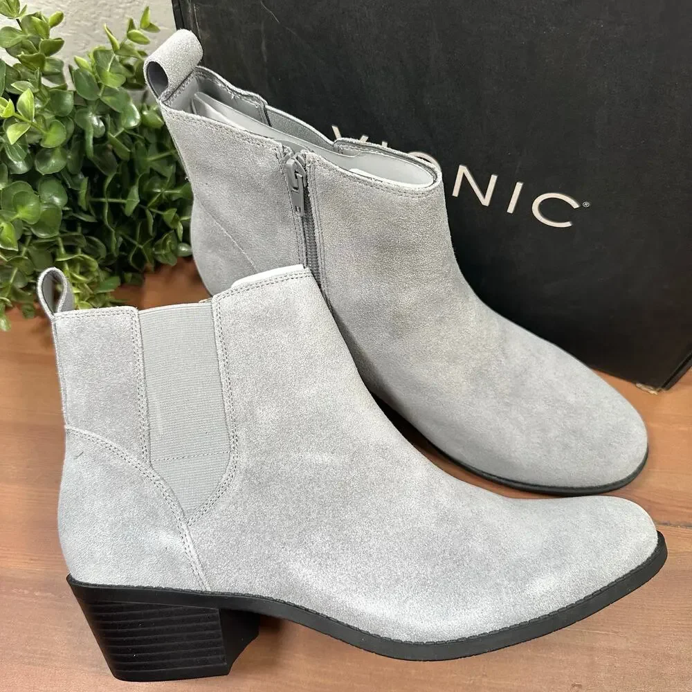Vionic Women's Roseland Water-Repellent Suede Ankle‎ Boots Size 11